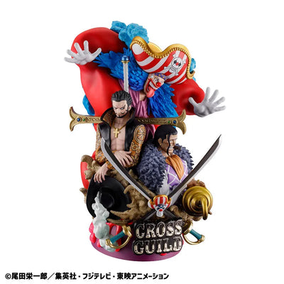 One Piece - Douke no Buggy - Dracule Mihawk - Sir Crocodile - Puchirama DX - Puchirama DX Logbox Re:Birth 03 Cross Guild - Puchirama Series (MegaHouse) [Shop Exclusive]ㅤ – MegaHouse – ActionFigureBrasil — detalhe do produto