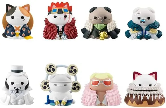 One Piece - Mega Cat Project - One Piece Nyan Piece Nyaan! Luffy to Koutekishu Hen - Box of 8 (MegaHouse)ㅤ – MegaHouse – ActionFigure Brasil