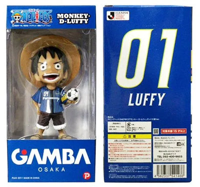 One Piece - Monkey D. Luffy - Bobblehead - Gamba Osaka Ver. (Plex)ㅤ – Plex – ActionFigure Brasil — ângulo diferente