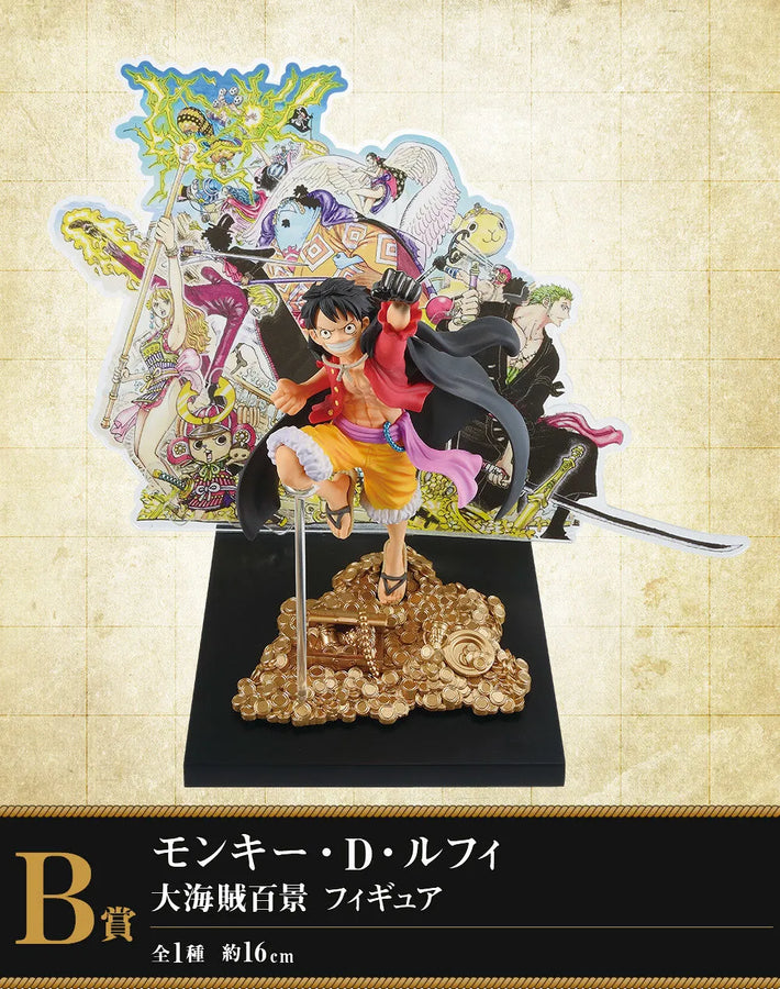 One Piece - Monkey D. Luffy - Ichiban Kuji One Piece WT100 Memorial Eiichiro Oda Draws 100 Great Pirates - B Prize (Bandai Spirits)ㅤ – Bandai Spirits – ActionFigure Brasil