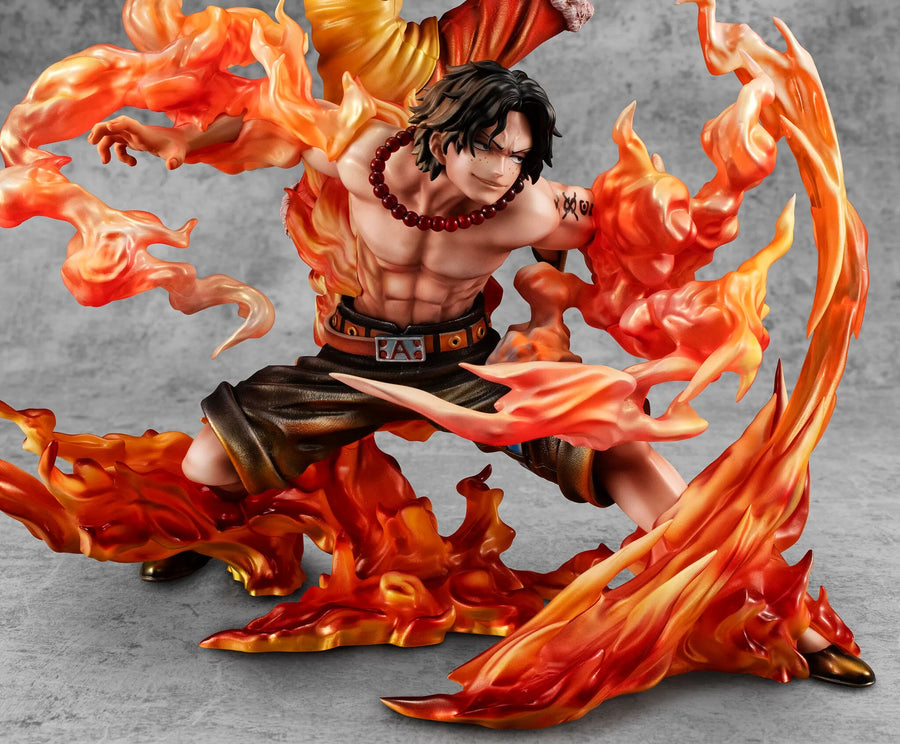 One Piece - Monkey D. Luffy - Portgas D. Ace - Portrait Of Pirates Maximum - Kyoudai no Kizuna, 20th LIMITED Ver. (MegaHouse) [Shop Exclusive]ㅤ – MegaHouse – ActionFigure Brasil