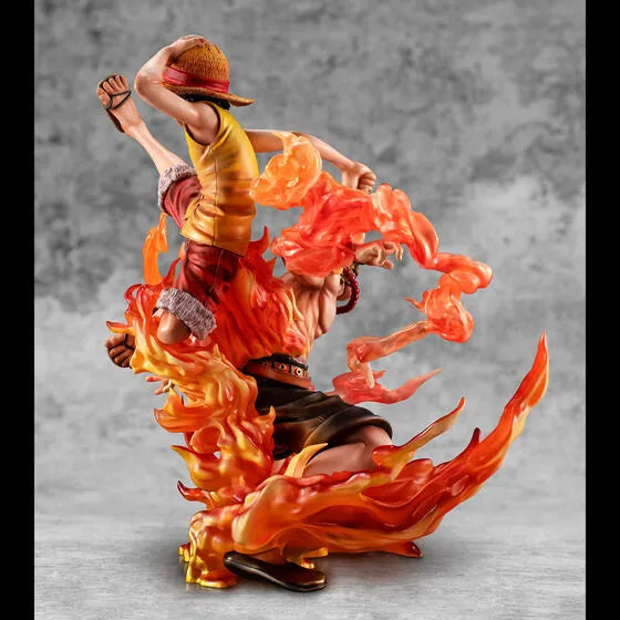One Piece - Monkey D. Luffy - Portgas D. Ace - Portrait Of Pirates Maximum - Kyoudai no Kizuna, 20th LIMITED Ver. (MegaHouse) [Shop Exclusive]ㅤ – MegaHouse – ActionFigure Brasil