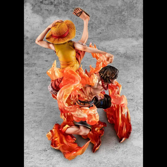 One Piece - Monkey D. Luffy - Portgas D. Ace - Portrait Of Pirates Maximum - Kyoudai no Kizuna, 20th LIMITED Ver. (MegaHouse) [Shop Exclusive]ㅤ – MegaHouse – ActionFigure Brasil