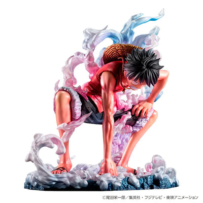 One Piece - Monkey D. Luffy - Portrait Of Pirates Limited Edition - Gear 2 (MegaHouse) [Shop Exclusive]ㅤ – MegaHouse – ActionFigureBrasil — ângulo diferente