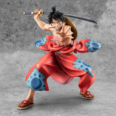 One Piece - Monkey D. Luffy - Portrait of Pirates "Warriors Alliance" - 1/8 - Luffytaro (MegaHouse) [Shop Exclusive]ㅤ – MegaHouse – ActionFigureBrasil — embalagem