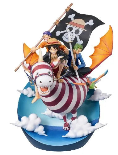 One Piece - Monkey D. Luffy - Roronoa Zoro - Usopp - Desktop Real McCoy (MegaHouse)ㅤ – MegaHouse – ActionFigureBrasil