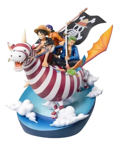 One Piece - Monkey D. Luffy - Roronoa Zoro - Usopp - Desktop Real McCoy (MegaHouse)ㅤ – MegaHouse – ActionFigureBrasil — detalhe do produto