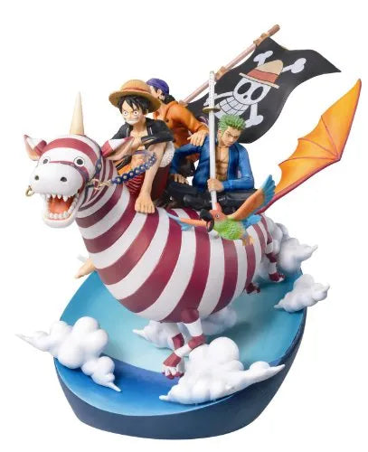 One Piece - Monkey D. Luffy - Roronoa Zoro - Usopp - Desktop Real McCoy (MegaHouse)ㅤ – MegaHouse – ActionFigureBrasil