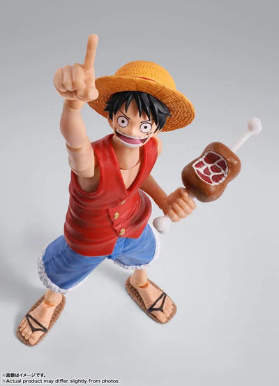 One Piece - Monkey D. Luffy - S.H.Figuarts - Romance Dawn (Bandai Spirits)ㅤ – Bandai Spirits – ActionFigureBrasil — com base expositora