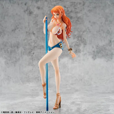 One Piece - Nami - Portrait Of Pirates Limited Edition - 1/8 - New Ver. - Limited Reissue (MegaHouse) [Shop Exclusive]ㅤ – MegaHouse – ActionFigureBrasil — ângulo diferente