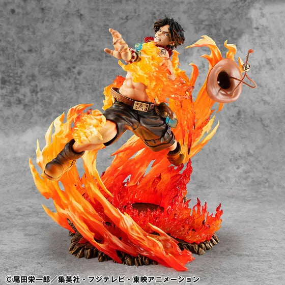 One Piece - Portgas D. Ace - Portrait Of Pirates Maximum - 15th Limited Ver. - Super Limited Reprint Edition (MegaHouse) [Shop Exclusive]ㅤ – MegaHouse – ActionFigure Brasil