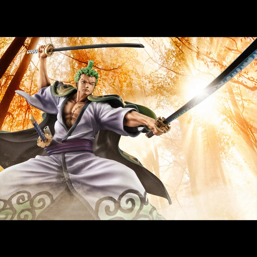 One Piece - Roronoa Zoro - Portrait of Pirates Warriors Alliance - 1/8 - Zorojuurou (MegaHouse) - 2023 Re-release [Shop Exclusive]ㅤ – MegaHouse – ActionFigure Brasil