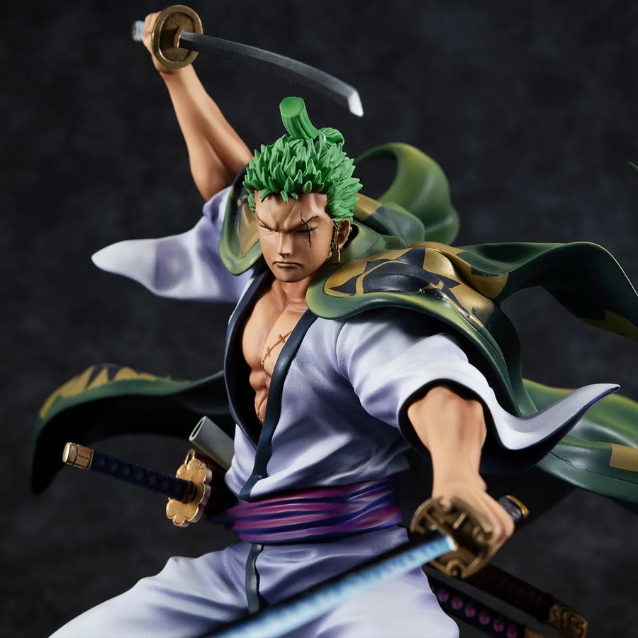 One Piece - Roronoa Zoro - Portrait of Pirates Warriors Alliance - 1/8 - Zorojuurou (MegaHouse) - 2023 Re-release [Shop Exclusive]ㅤ – MegaHouse – ActionFigure Brasil