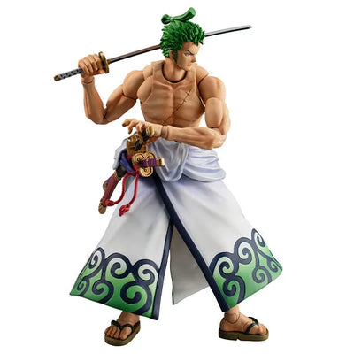 One Piece - Roronoa Zoro - Variable Action Heroes - Zorojuurou (MegaHouse)ㅤ – MegaHouse – ActionFigureBrasil — com base expositora