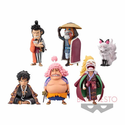 One Piece - Trafalgar Law - Killer - Onimaru - Ashura Doji - Kin'emon - Inuarashi - One Piece World Collectable Figure Wano Kuni 8 - World Collectable Figure - Set of 6 (Bandai Spirits, Banpresto)ㅤ – Bandai Spirits,Banpresto – ActionFigure Brasil