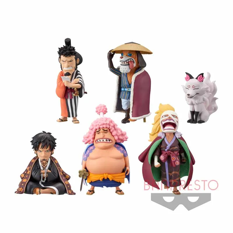 One Piece - Trafalgar Law - Killer - Onimaru - Ashura Doji - Kin'emon - Inuarashi - One Piece World Collectable Figure Wano Kuni 8 - World Collectable Figure - Set of 6 (Bandai Spirits, Banpresto)ㅤ – Bandai Spirits,Banpresto – ActionFigure Brasil
