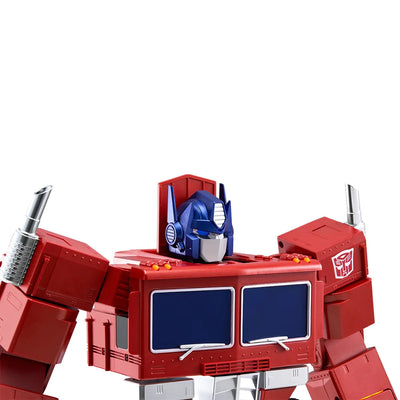 Optimus Prime G1 Elite Robot – Robosen – ActionFigure Brasil — com base expositora