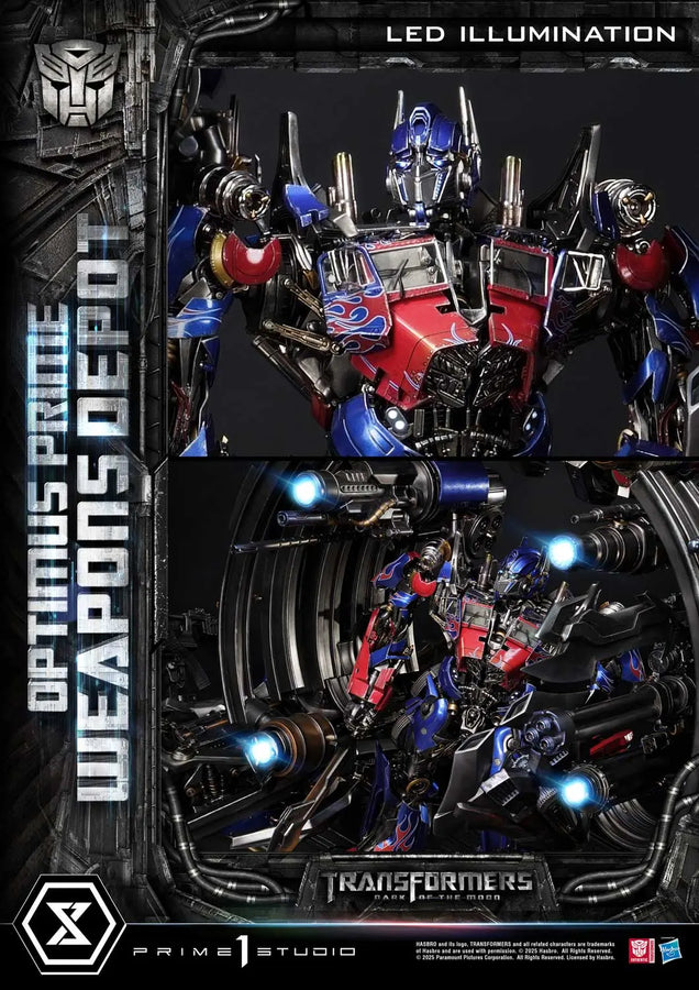 Optimus Prime Weapons Depot (Bonus Version) Transformers: Dark of the Moon (Film) – Prime1Studio – ActionFigure Brasil