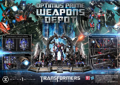 Optimus Prime Weapons Depot (Bonus Version) Transformers: Dark of the Moon (Film) – Prime1Studio – ActionFigure Brasil