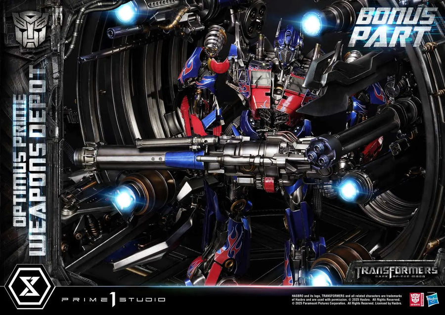 Optimus Prime Weapons Depot (Bonus Version) Transformers: Dark of the Moon (Film) – Prime1Studio – ActionFigure Brasil