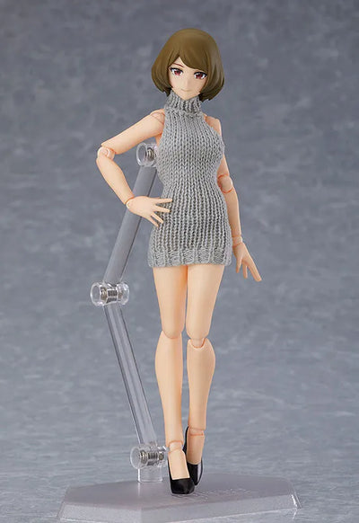 Original Character - Figma #506 - figma Styles - Chiaki - Backless Sweater Outfit (Max Factory)ㅤ – Max Factory – ActionFigure Brasil — ângulo diferente