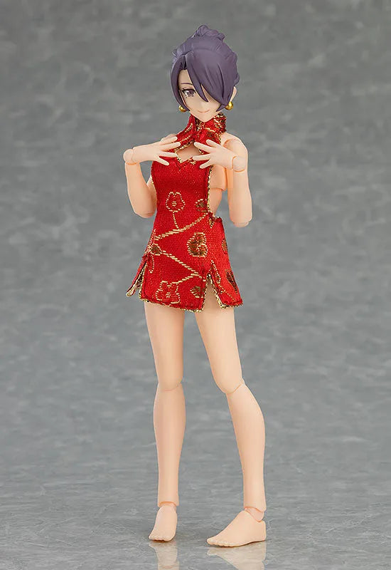 Original Character - Figma #569 - figma Styles - Mika - Mini Skirt Chinese Dress Outfit (Max Factory)ㅤ – Max Factory – ActionFigure Brasil