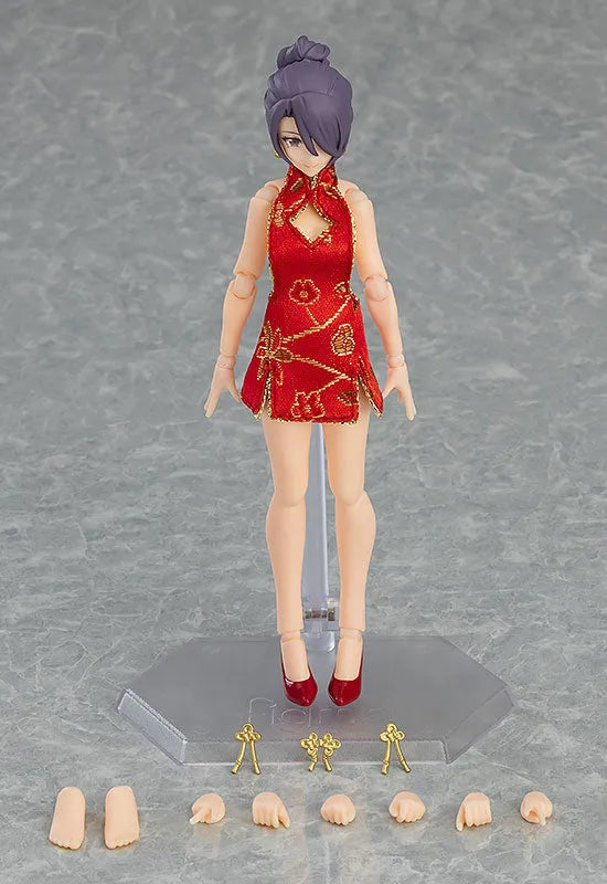 Original Character - Figma #569 - figma Styles - Mika - Mini Skirt Chinese Dress Outfit (Max Factory)ㅤ – Max Factory – ActionFigure Brasil
