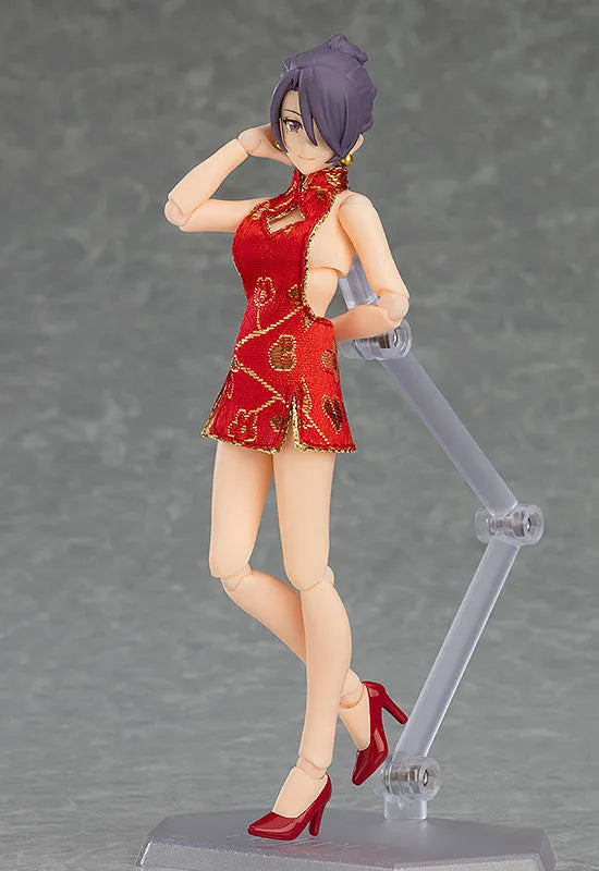Original Character - Figma #569 - figma Styles - Mika - Mini Skirt Chinese Dress Outfit (Max Factory)ㅤ – Max Factory – ActionFigure Brasil