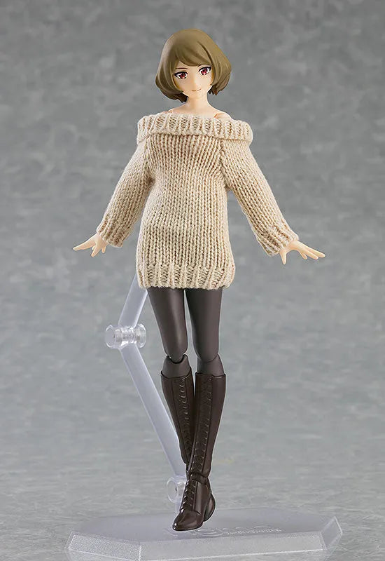 Original Character - Figma #574 - figma Styles - Chiaki - Off-the-Shoulder Sweater Dress (Max Factory)ㅤ – Max Factory – ActionFigure Brasil
