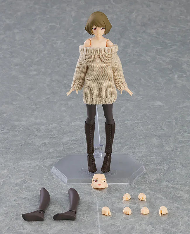 Original Character - Figma #574 - figma Styles - Chiaki - Off-the-Shoulder Sweater Dress (Max Factory)ㅤ – Max Factory – ActionFigure Brasil