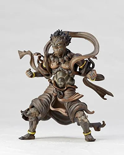 Original Character - KT Project KT-016 - Revoltech - Jinja Taishou - Wood ver. (Kaiyodo)ㅤ – Kaiyodo – ActionFigureBrasil — close