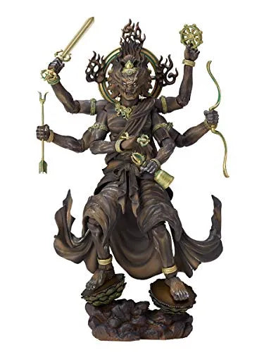 Original Character - KT Project KT-022 - Revoltech - Kongou Yasha Myouou - Wood ver. (Kaiyodo)ㅤ – Kaiyodo As Manufacturer – ActionFigure Brasil