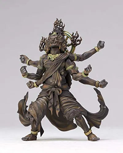 Original Character - KT Project KT-022 - Revoltech - Kongou Yasha Myouou - Wood ver. (Kaiyodo)ㅤ – Kaiyodo As Manufacturer – ActionFigure Brasil