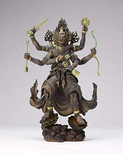 Original Character - KT Project KT-022 - Revoltech - Kongou Yasha Myouou - Wood ver. (Kaiyodo)ㅤ – Kaiyodo As Manufacturer – ActionFigure Brasil