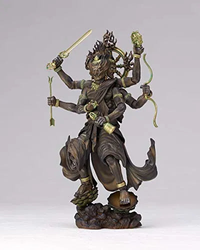 Original Character - KT Project KT-022 - Revoltech - Kongou Yasha Myouou - Wood ver. (Kaiyodo)ㅤ – Kaiyodo As Manufacturer – ActionFigure Brasil