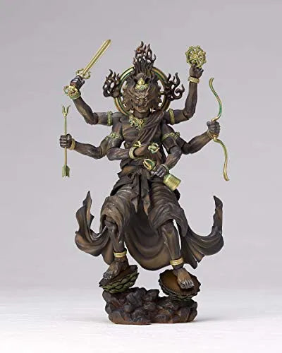 Original Character - KT Project KT-022 - Revoltech - Kongou Yasha Myouou - Wood ver. (Kaiyodo)ㅤ – Kaiyodo As Manufacturer – ActionFigure Brasil