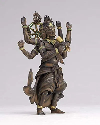 Original Character - KT Project KT-022 - Revoltech - Kongou Yasha Myouou - Wood ver. (Kaiyodo)ㅤ – Kaiyodo As Manufacturer – ActionFigure Brasil — embalagem