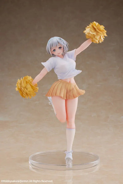 Original - Cheerleader Riku - 1/6 - with Shikishi (Hobby sakura)ㅤ – Hobby sakura – ActionFigure Brasil — com base expositora