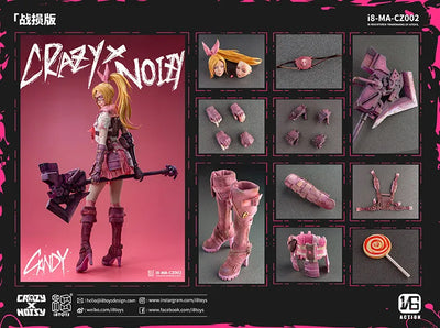 Original - Crazy x Noisy - Candy - Battle Damage Ver. - 1/6 (i8toys)ㅤ – i8toys – ActionFigure Brasil — ângulo diferente