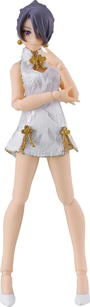 Original - Figma #569b - figma Styles - Mika - Mini Skirt Chinese Dress Outfit, White (Max Factory)ㅤ – Max Factory – ActionFigure Brasil