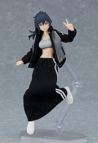 Original - Figma #601 - figma Styles - Makoto - with Tracksuit + Tracksuit Skirt Outfit (Max Factory)ㅤ – Max Factory – ActionFigure Brasil — close