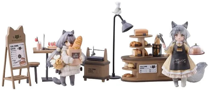 Original - Tea Time Cats - British Shorthair & Dragon Li - Meow Town (Ribose)ㅤ – Ribose – ActionFigure Brasil