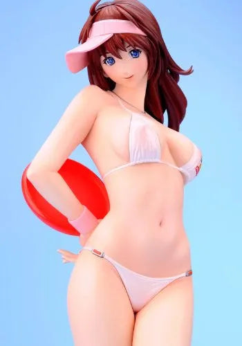 Original Yasumi-chan Series - Holiday - 1/5 - Swimsuit ver. White ver. ~on the Beach~ refined ver. (Kurushima)ㅤ – Kurushima – ActionFigure Brasil — ângulo diferente