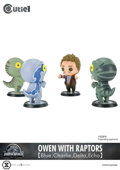 Owen with Raptors【Blue,Charlie,Delta,Echo】 (Regular Version) Jurassic World (Film) – Prime1Studio – ActionFigure Brasil