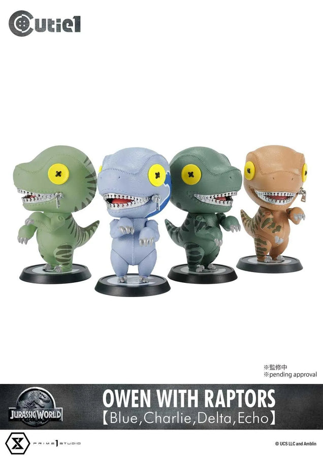 Owen with Raptors【Blue,Charlie,Delta,Echo】 (Regular Version) Jurassic World (Film) – Prime1Studio – ActionFigure Brasil