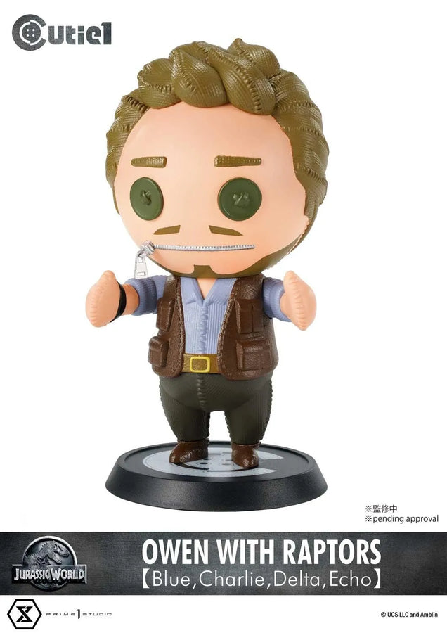 Owen with Raptors【Blue,Charlie,Delta,Echo】 (Regular Version) Jurassic World (Film) – Prime1Studio – ActionFigure Brasil