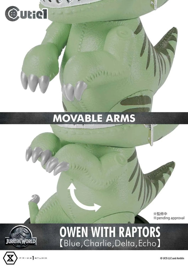 Owen with Raptors【Blue,Charlie,Delta,Echo】 (Regular Version) Jurassic World (Film) – Prime1Studio – ActionFigure Brasil