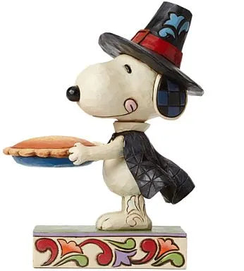 Peanuts Jim Shore Series - Pilgrim Snoopy Statueㅤ – Gantaku – ActionFigure Brasil
