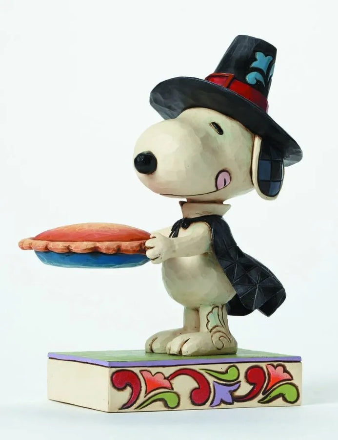 Peanuts Jim Shore Series - Pilgrim Snoopy Statueㅤ – Gantaku – ActionFigure Brasil
