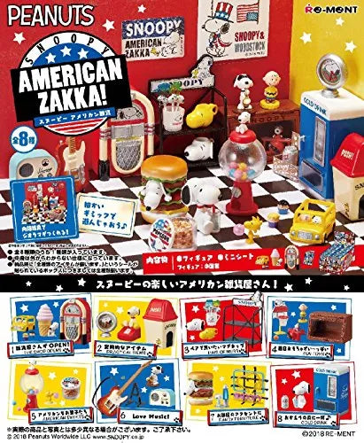 Peanuts - Snoopy - Schroeder - Lucy van Pelt - Charlie Brown - Candy Toy - Snoopy American Zakka! - 1 - The Shop Opens (Re-Ment)ㅤ – Re-Ment As Manufacturer – ActionFigure Brasil